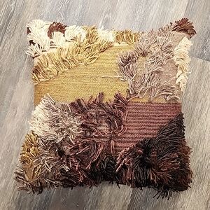 Set of 2 Loloi Justina Blakeney walnut shag pillow covers